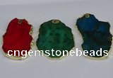 NGP3886 45*55mm - 50*60mm freeform agate gemstone pendants