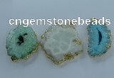 NGP3897 35*45mm - 50*60mm freeform druzy agate pendants