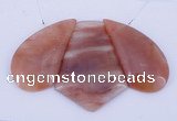 NGP39 Fashion red quartz gemstone pendants set jewelry wholesale