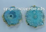 NGP3903 55*65mm - 65*80mm freeform druzy agate pendants