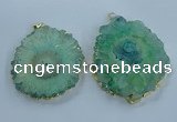 NGP3904 55*65mm - 65*80mm freeform druzy agate pendants