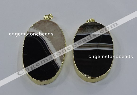 NGP3925 40*65mm - 45*75mm oval druzy agate pendants wholesale