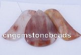 NGP40 Fashion red quartz gemstone pendants set jewelry wholesale