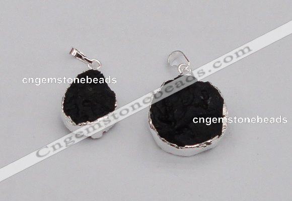 NGP4066 18*25mm – 25*30mm freeform Tektite pendants wholesale