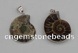 NGP4068 25*30mm – 30*35mm carved ammonite pendants wholesale