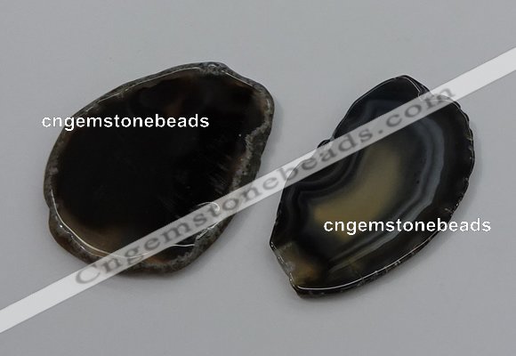 NGP4252 30*50mm - 45*75mm freefrom agate pendants wholesale