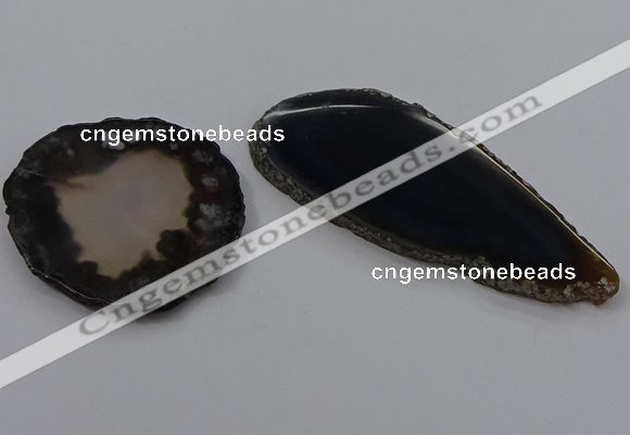 NGP4262 35*50mm - 45*80mm freefrom agate pendants wholesale