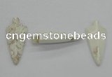NGP4533 21*52mm - 22*55mm arrowhead turquoise pendants wholesale