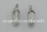 NGP5005 8*30mm sticks white howlite gemstone pendants wholesale