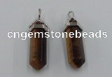 NGP5016 8*30mm sticks yellow tiger eye pendants wholesale