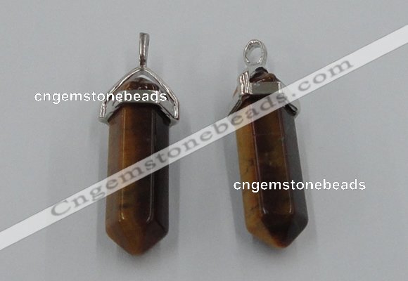 NGP5016 8*30mm sticks yellow tiger eye pendants wholesale