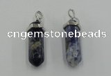 NGP5018 8*30mm sticks sodalite gemstone pendants wholesale