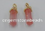 NGP5028 8*30mm sticks cherry quartz gemstone pendants wholesale