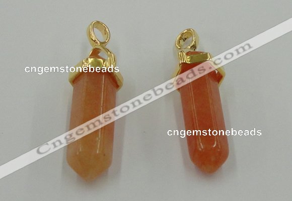 NGP5033 8*30mm sticks red aventurine pendants wholesale