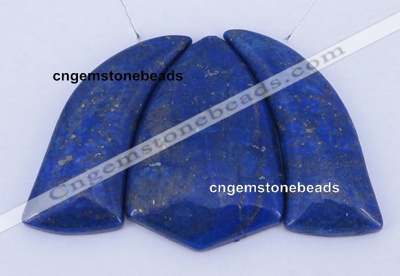 NGP51 Fashion lapis lazuli gemstone pendants set jewelry wholesale