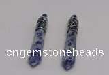 NGP5408 10*65mm sticks sodalite gemstone pendants wholesale