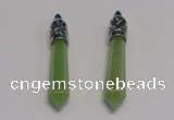 NGP5415 10*65mm sticks green aventurine pendants wholesale