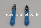 NGP5427 10*65mm sticks blue turquoise pendants wholesale