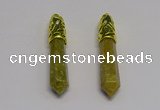 NGP5440 10*65mm sticks unakite gemstone pendants wholesale