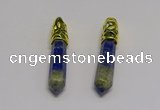 NGP5442 10*65mm sticks lapis lazuli gemstone pendants wholesale