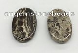 NGP5501 35*55mm oval rainforest agate pendants wholesale