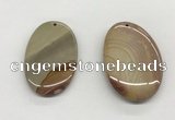 NGP5519 35*50mm oval ocean jasper pendants wholesale