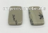 NGP5526 30*50mm - 35*55mm rectangle jasper pendants wholesale