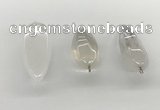 NGP5540 14*40mm - 23*58mm teardrop white crystal pendants