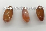 NGP5546 14*40mm - 23*58mm teardrop agate gemstone pendants