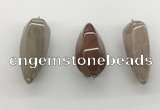 NGP5552 14*40mm - 23*58mm teardrop jade pendants wholesale