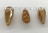 NGP5553 14*40mm - 23*58mm teardrop agate gemstone pendants