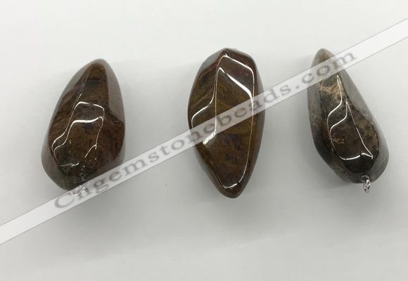 NGP5564 14*40mm - 23*58mm teardrop iron tiger pendants wholesale