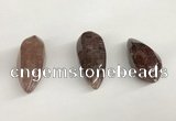 NGP5569 18*40mm - 23*58mm teardrop strawberry quartz pendants