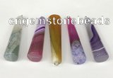 NGP5721 14*55mm cone agate gemstone pendants wholesale