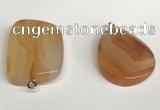 NGP5738 25*35mm freeform agate gemstone pendants wholesale