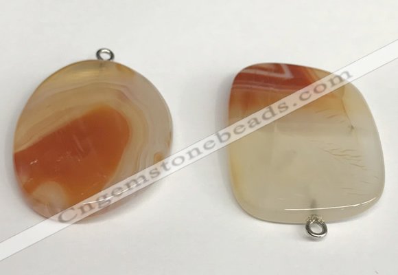 NGP5739 30*40mm freeform agate pendants wholesale