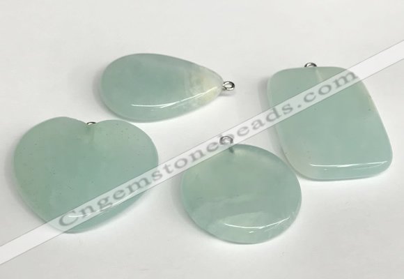 NGP5762 25*35mm - 30*40mm freefrom gemstone pendants wholesale