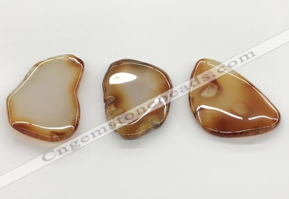 NGP5782 30*50mm - 45*60mm freeform agate slab pendants