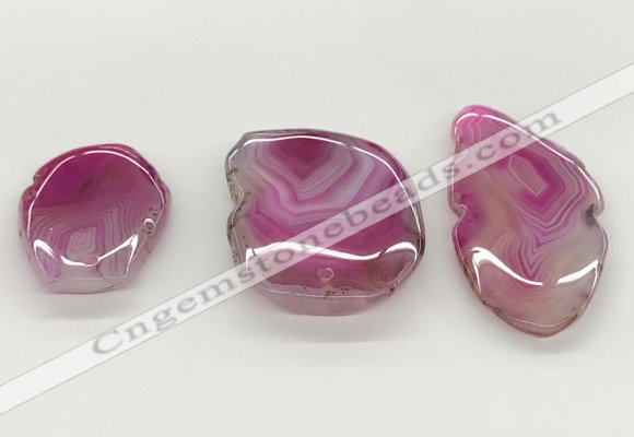 NGP5784 30*45mm - 40*60mm freeform agate slab pendants