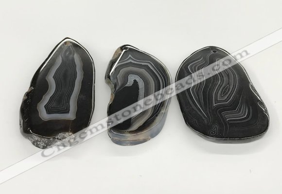 NGP5787 30*55mm - 45*65mm freeform agate slab pendants