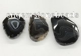 NGP5788 30*55mm - 45*65mm faceted freeform agate slab pendants