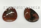 NGP5794 35*55mm flat teardrop agate pendants wholesale