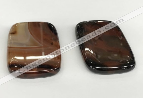 NGP5796 35*55mm rectangle agate pendants wholesale