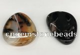 NGP5797 35*55mm flat teardrop agate pendants wholesale