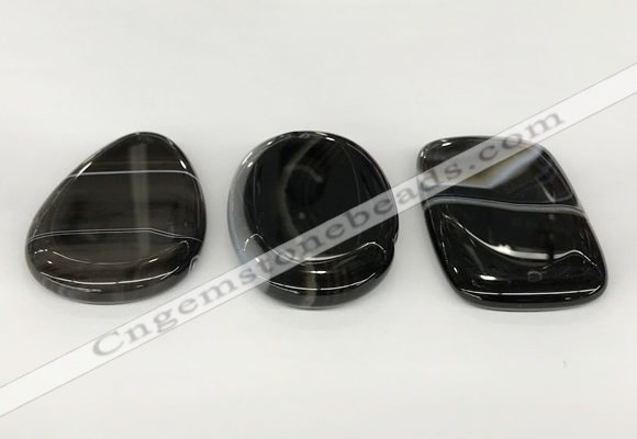 NGP5799 35*55mm freeform agate slab pendants wholesale