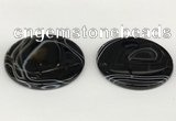 NGP5801 48mm - 53mm flat round agate pendants wholesale