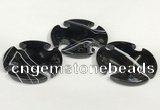 NGP5803 42mm - 45mm flower agate slab pendants wholesale