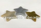 NGP5806 50mm star agate gemstone pendants wholesale