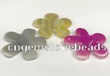 NGP5811 48mm - 50mm flower agate gemstone pendants wholesale