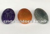 NGP5818 30*50mm oval agate gemstone pendants wholesale